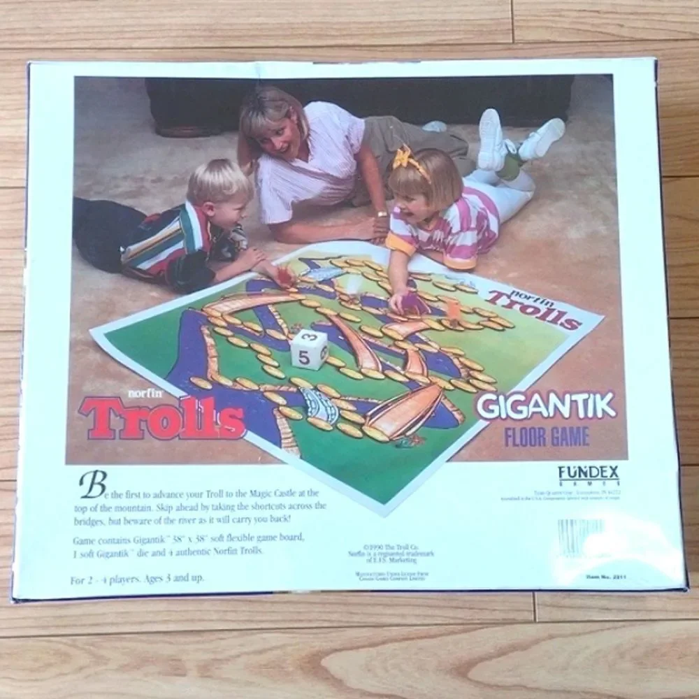 Vintage Norfin Trolls Magic Mountain Adventure Board Game Ages New